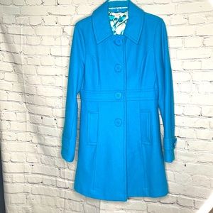 Turquoise Light wool coat !!